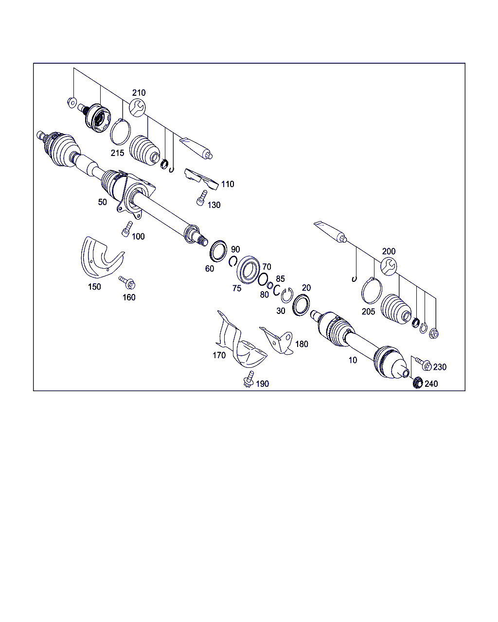 Mercedes-Benz A 169 360 03 68 - Пыльник, приводной вал parts5.com