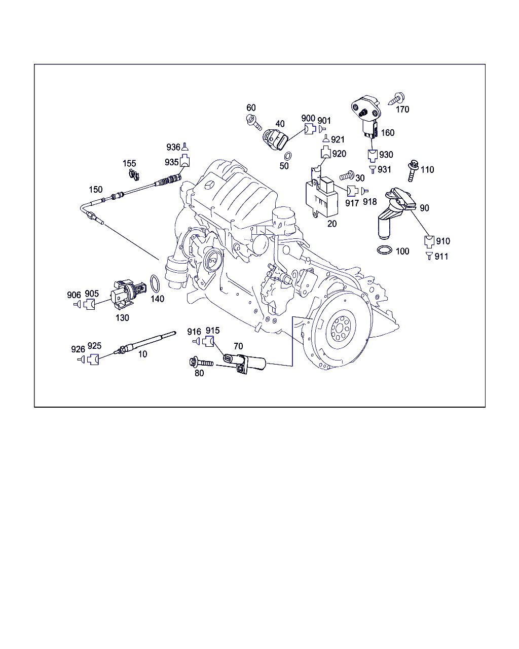 Mercedes-Benz A 003 153 27 28 - Датчик импульсов, коленвал parts5.com