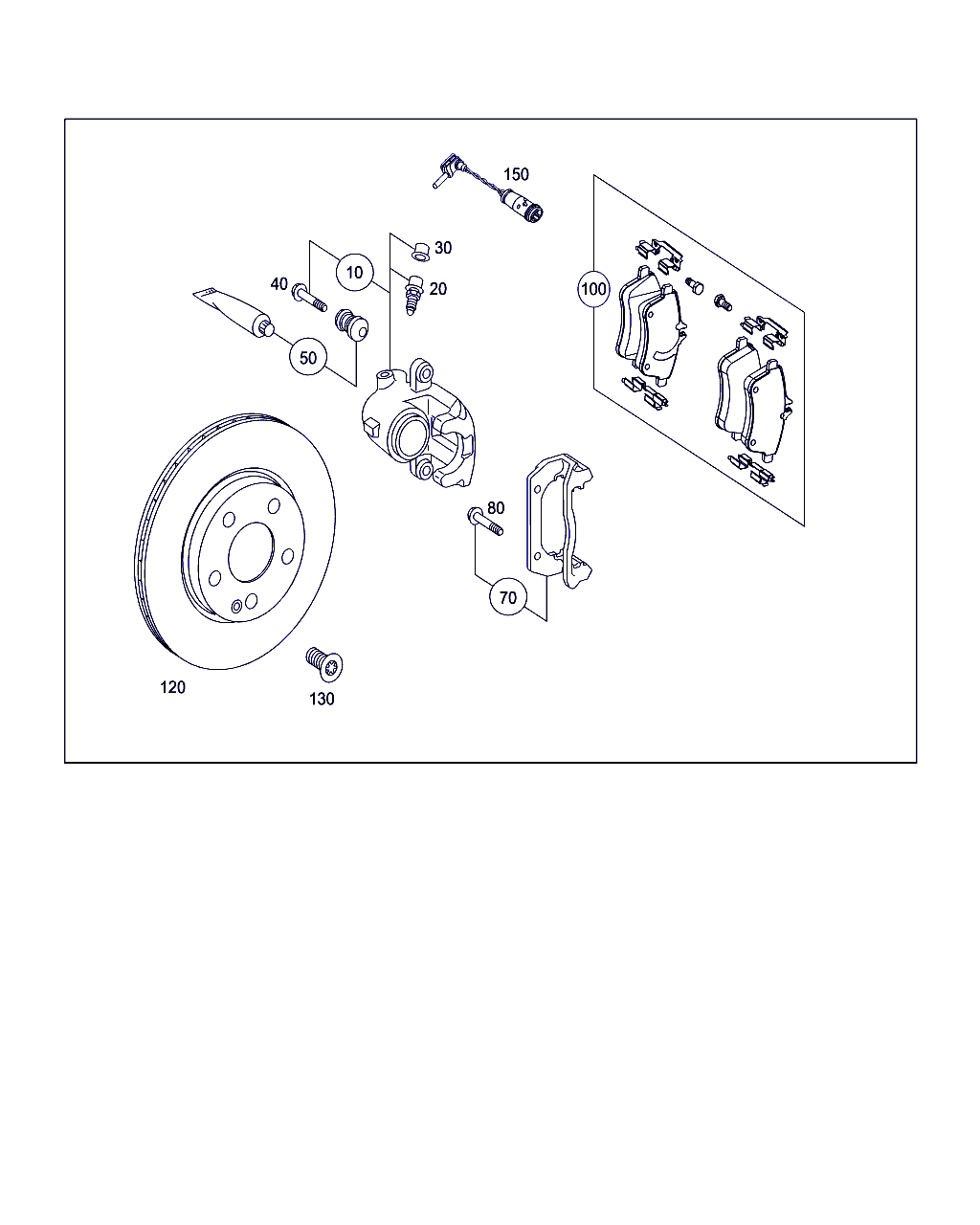 Mercedes-Benz A 169 420 03 20 - Тормозные колодки, дисковые, комплект parts5.com