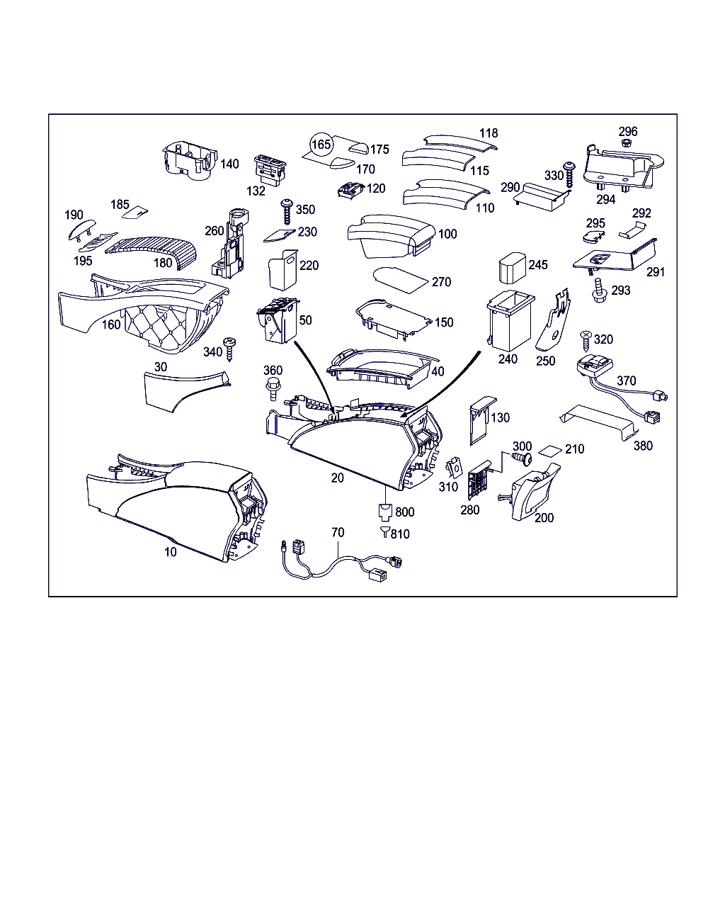 Mercedes-Benz A 211 680 00 14 - Кронштейн - подстаканник parts5.com