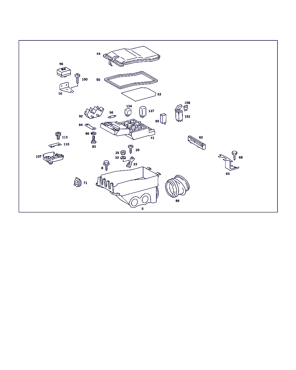 Mercedes-Benz A 000 545 99 01 - Розетка предохранителей parts5.com