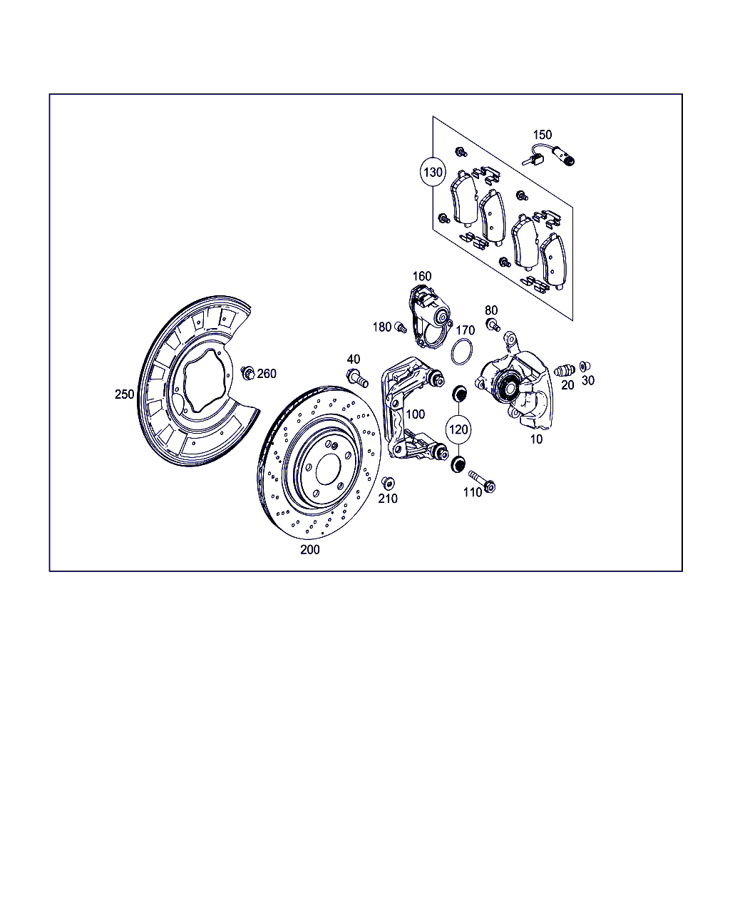 Mercedes-Benz A 007 420 03 20 - Тормозные колодки, дисковые, комплект parts5.com