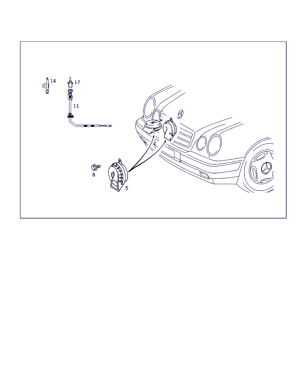 Mercedes-Benz A 004 542 42 20 - Звуковой сигнал parts5.com