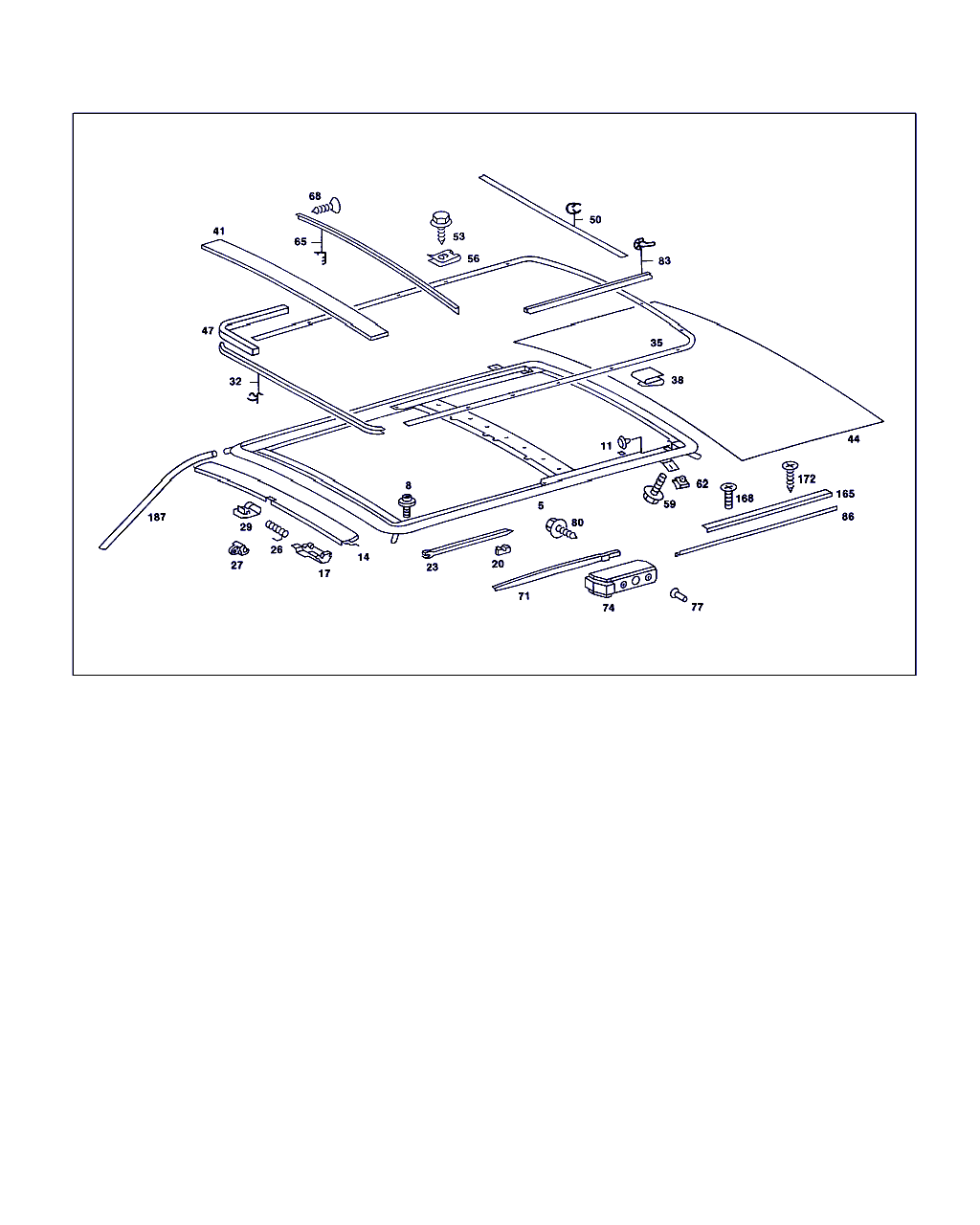 Mercedes-Benz A 108 782 00 98 - Прокладка, сдвигаемая панель крыши parts5.com