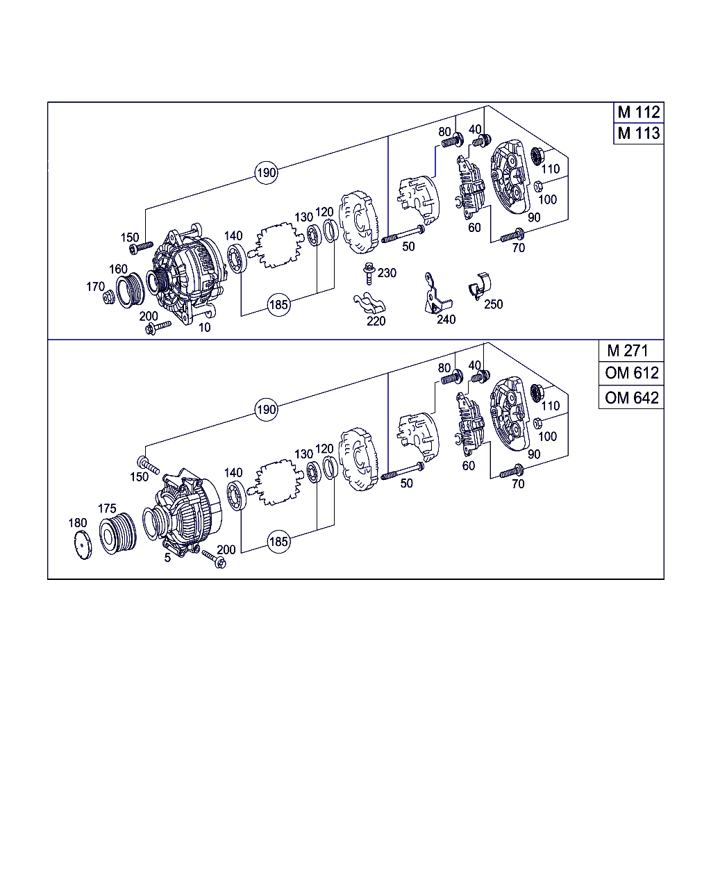 Mercedes-Benz A 271 155 00 16 - Шкив генератора, муфта parts5.com