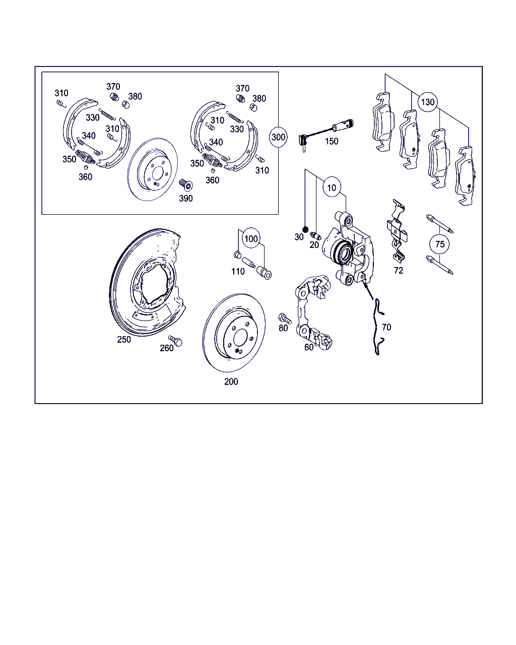 Mercedes-Benz A 005 420 36 20 - Комплект тормозов, ручник, парковка parts5.com