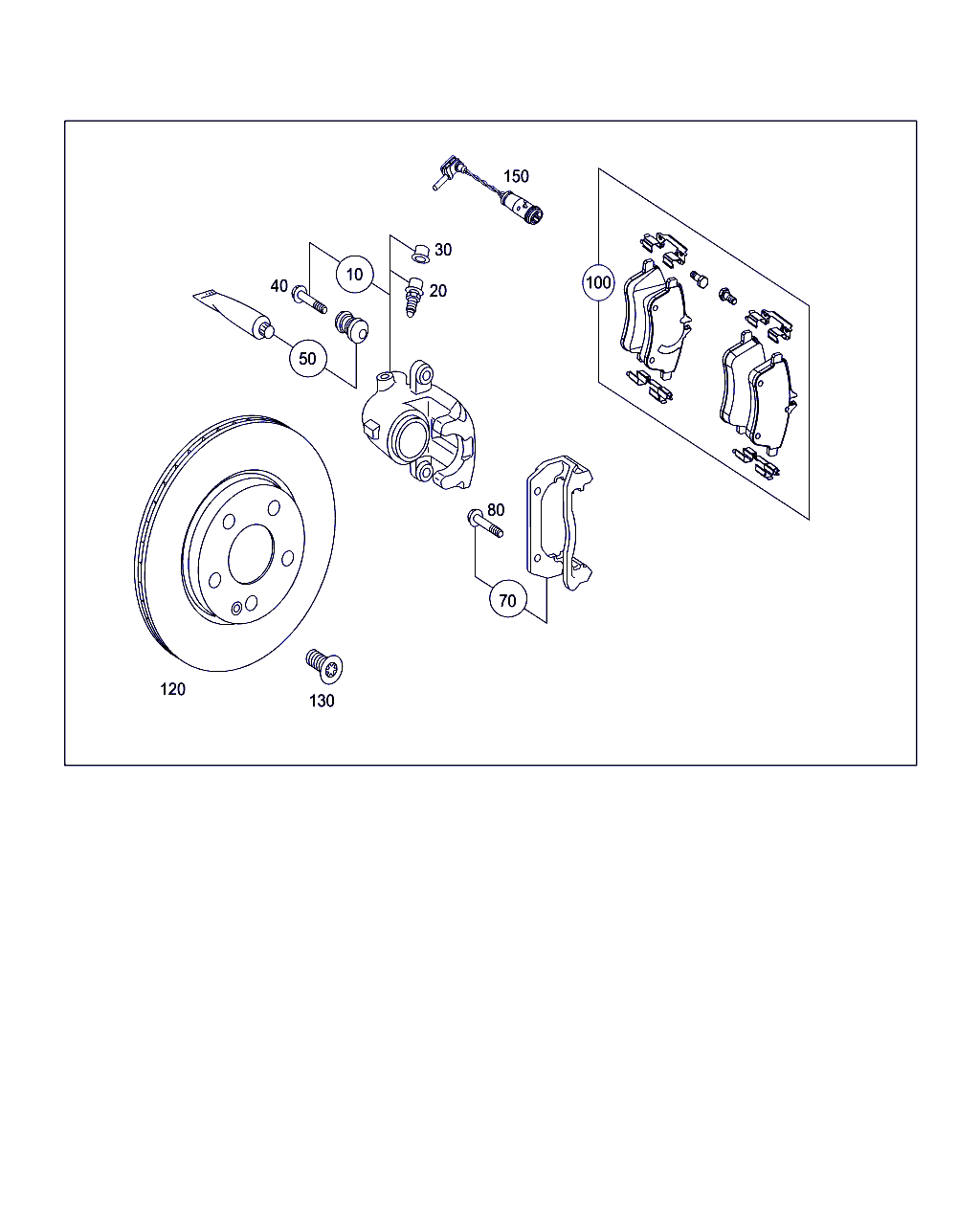 Mercedes-Benz A 169 420 01 20 - Тормозные колодки, дисковые, комплект parts5.com