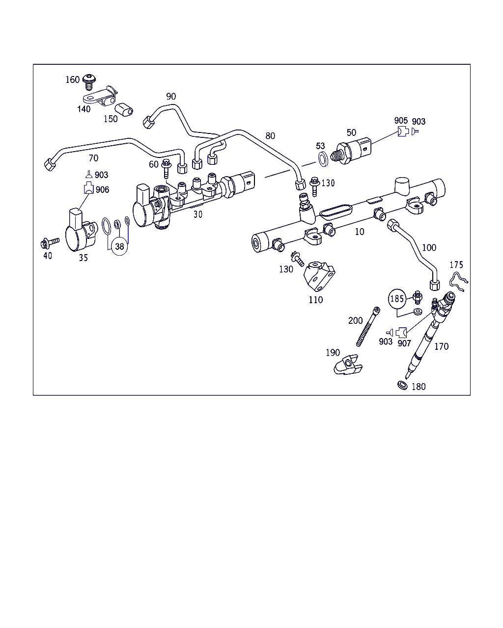 Mercedes-Benz A 611 017 02 39 - Держатель инжектора, корпус форсунки parts5.com