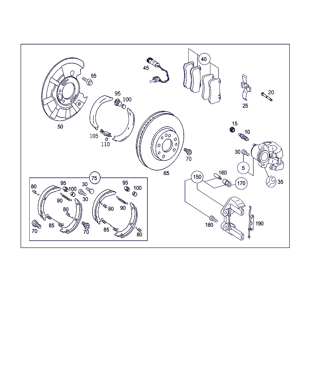 Mercedes-Benz A 003 420 51 20 - Тормозные колодки, дисковые, комплект parts5.com