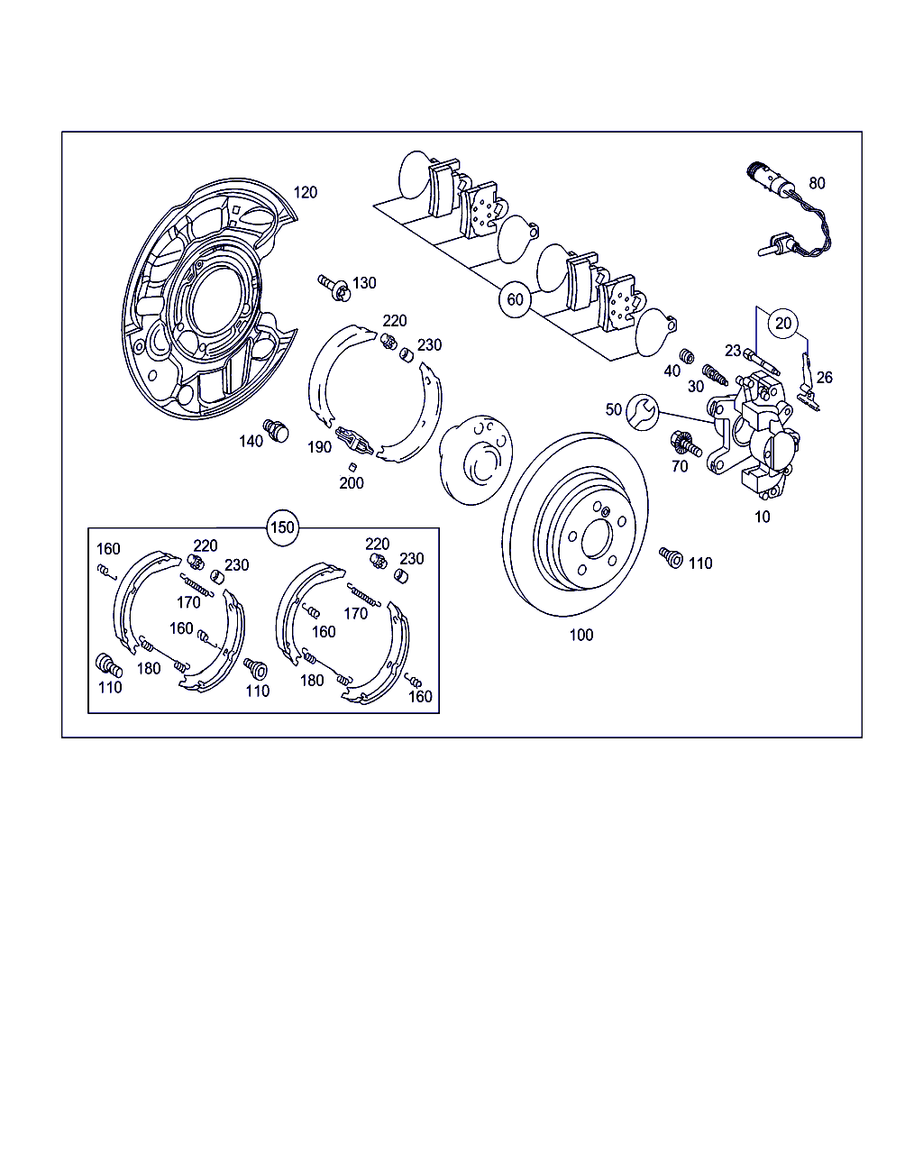 Mercedes-Benz A 203 423 19 98 - Тормозной суппорт parts5.com