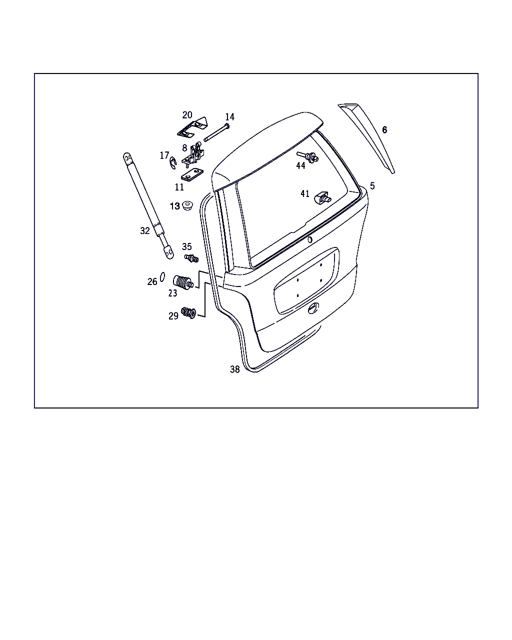 Mercedes-Benz A 168 980 12 64 - Газовая пружина, упор parts5.com