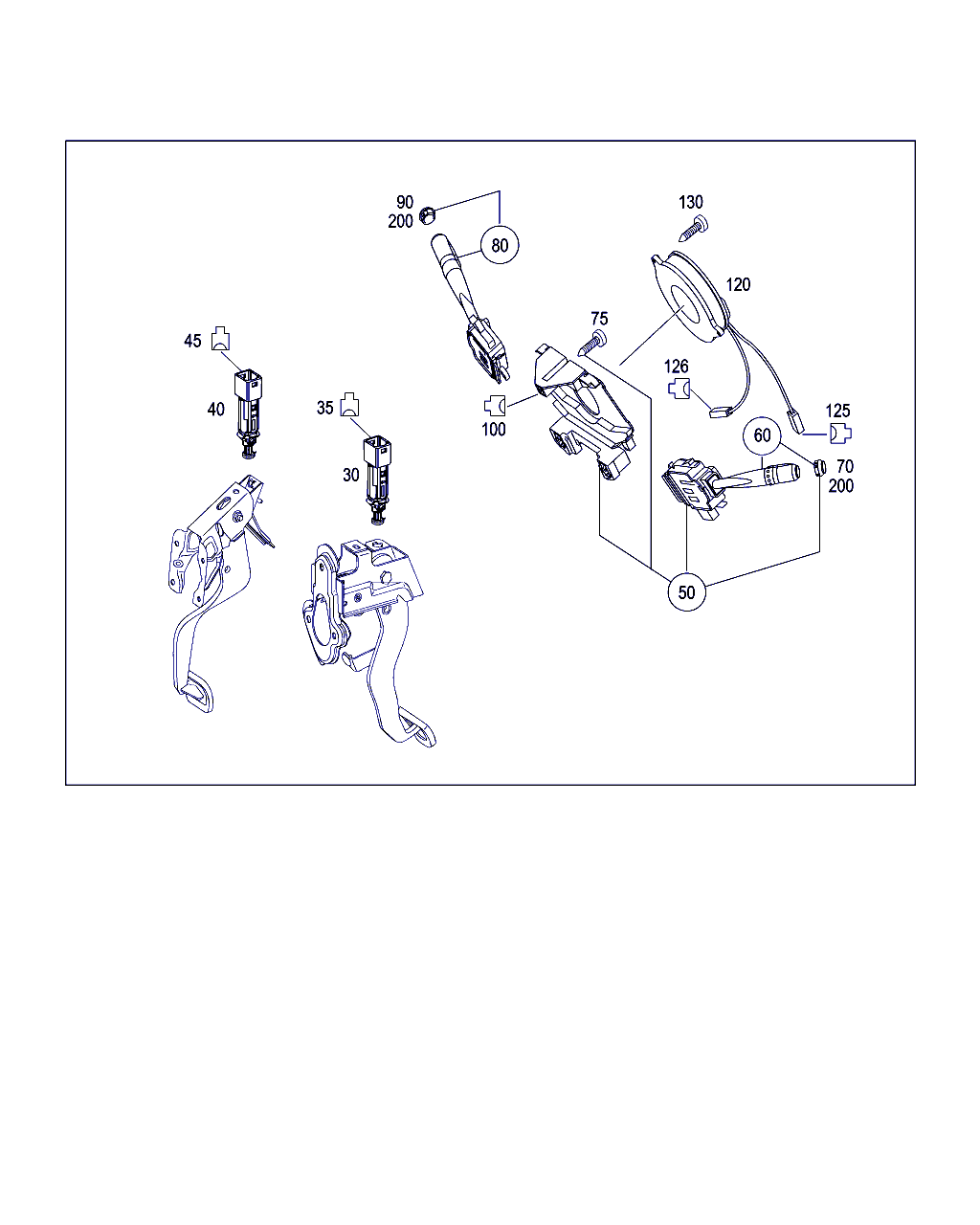 Smart A 454 545 02 14 - Выключатель фонаря сигнала торможения parts5.com