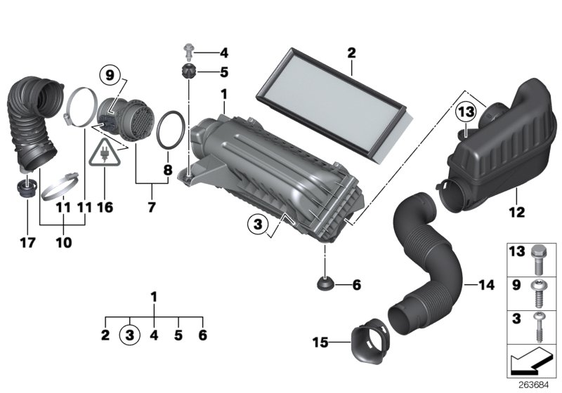 BMW 13 62 7 597 085 - Датчик потока, массы воздуха parts5.com