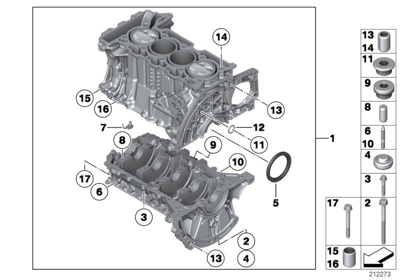 Mini 11 11 7 568 263 - Уплотняющее кольцо, коленчатый вал parts5.com