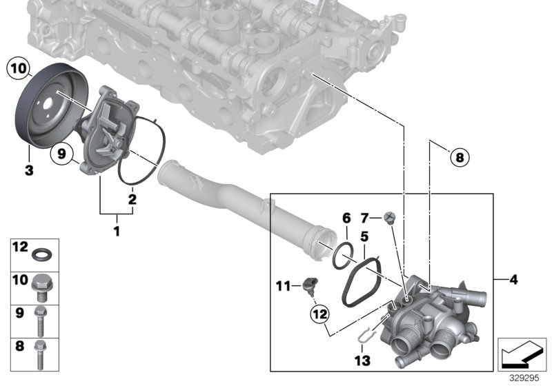 Mini 11 51 7 648 827 - Water Pump parts5.com