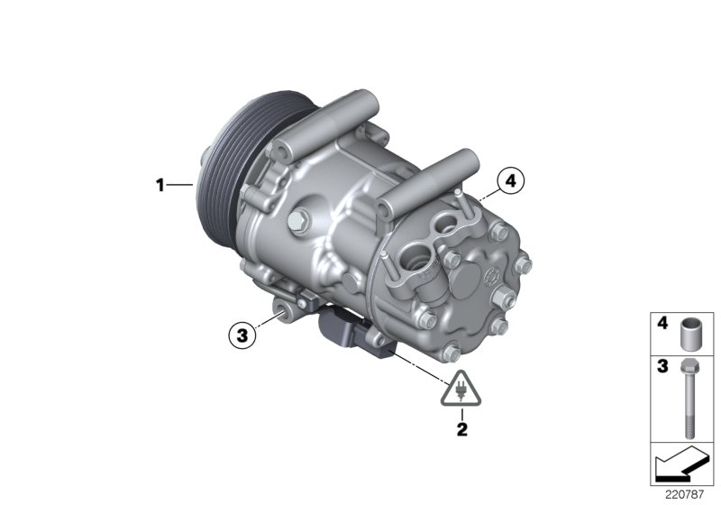 Mini 64 52 9 223 392 - Compressor, air conditioning parts5.com