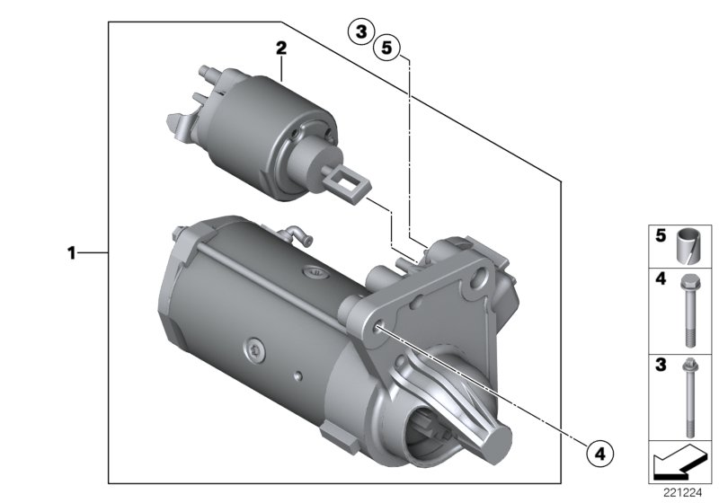 BMW 12 41 7 582 309 - Стартер parts5.com