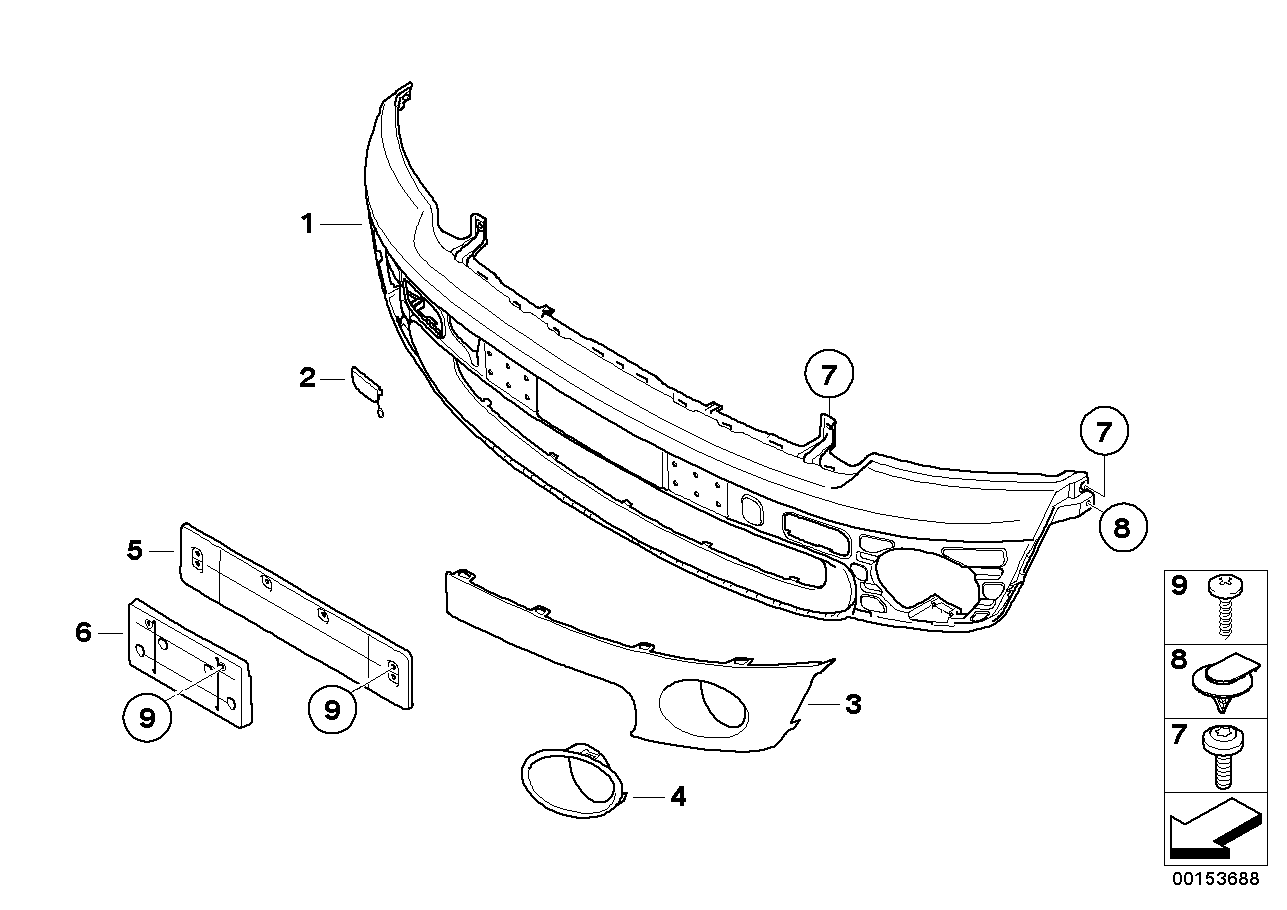 Mini 51112753995 - Буфер, бампер parts5.com