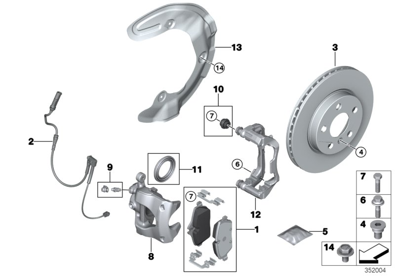 Mini 34 11 6 860 261 - Тормозной суппорт parts5.com