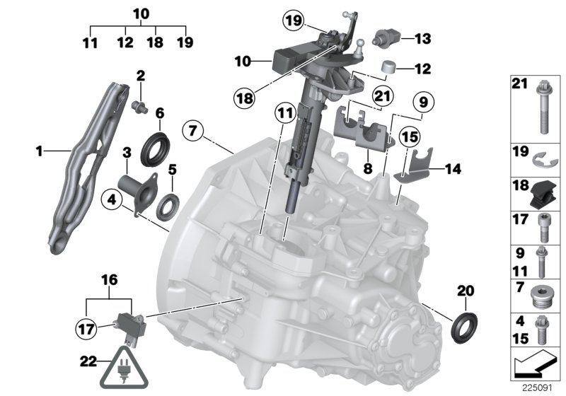 BMW 23117545084 - Комплект возвратного механизма, управление сцеплением parts5.com