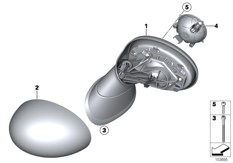 Mini 67137269511 - Наружное зеркало parts5.com