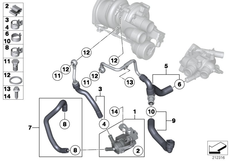 BMW 11317542856 - Комплект цепи привода распредвала parts5.com