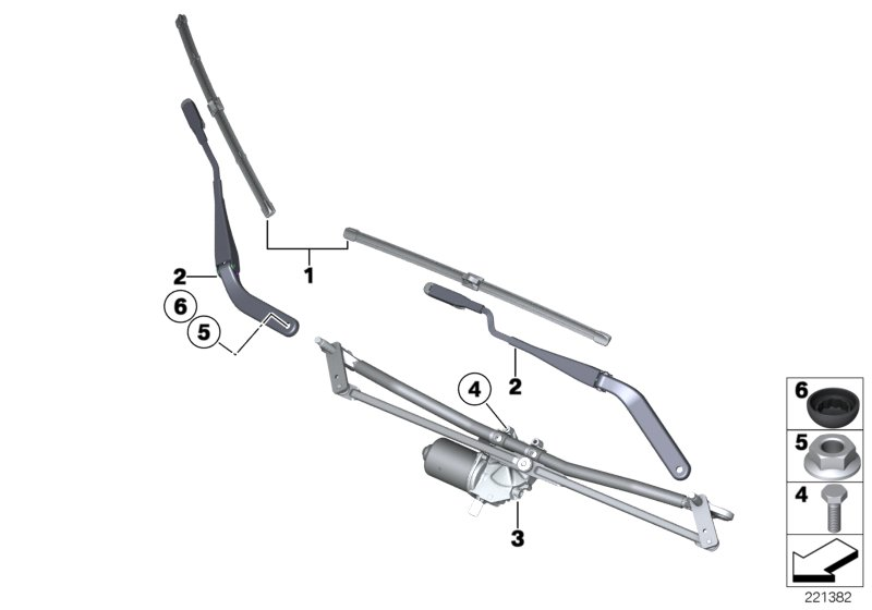 BMW 61 61 0 038 597 - Щетка стеклоочистителя parts5.com