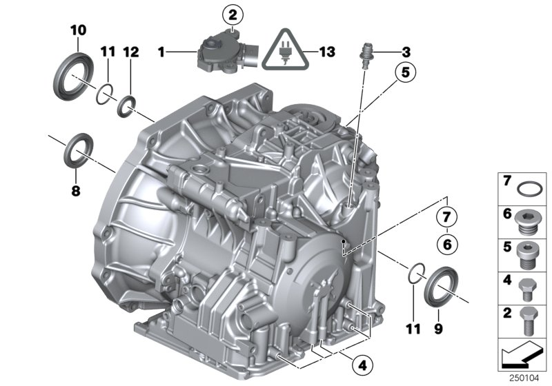 Mini 24279806838 - Уплотняющее кольцо вала, автоматическая коробка передач parts5.com