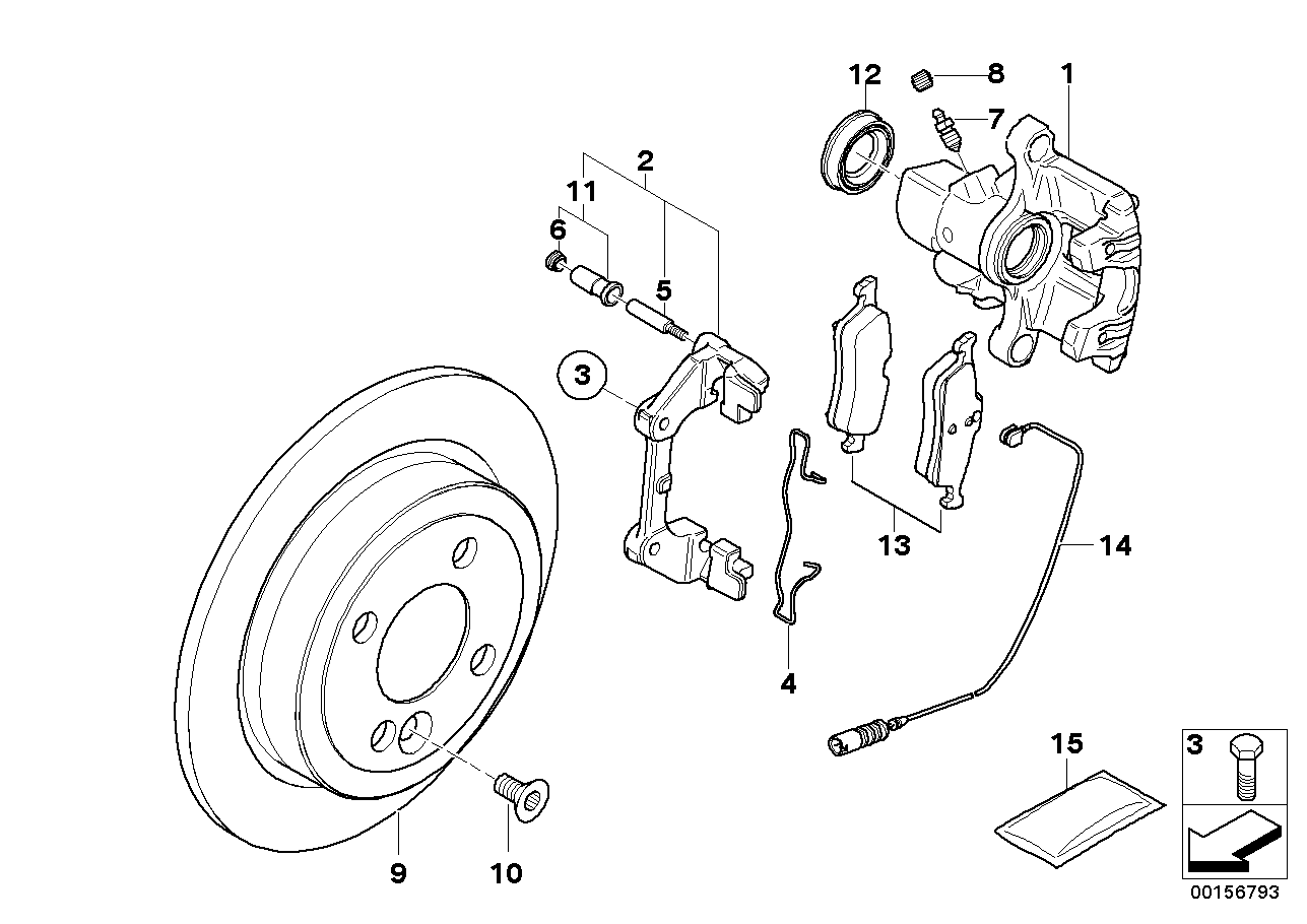 Mini 34216762749 - Комплектующие для колодок дискового тормоза parts5.com