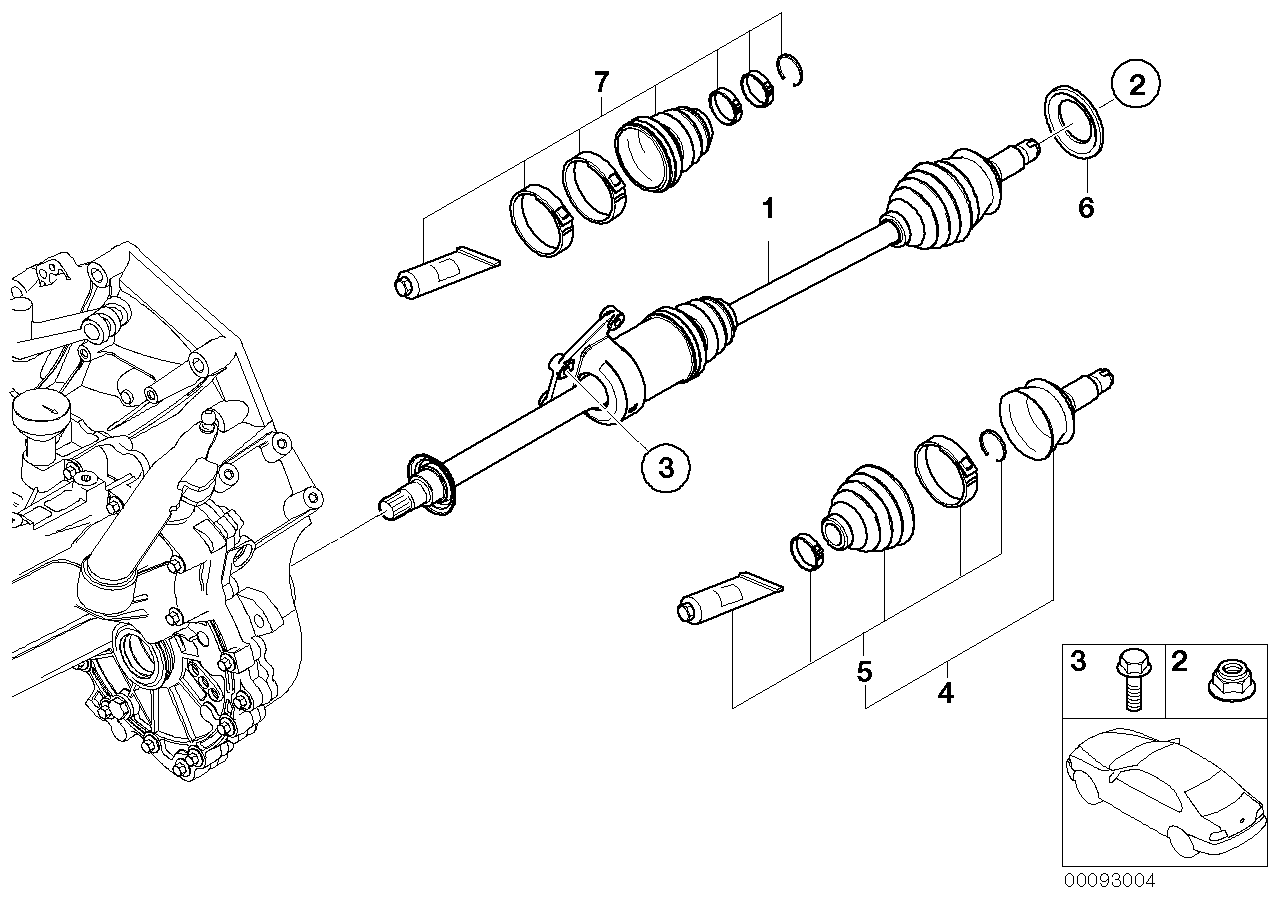 Mini 31607518246 - Пыльник, приводной вал parts5.com