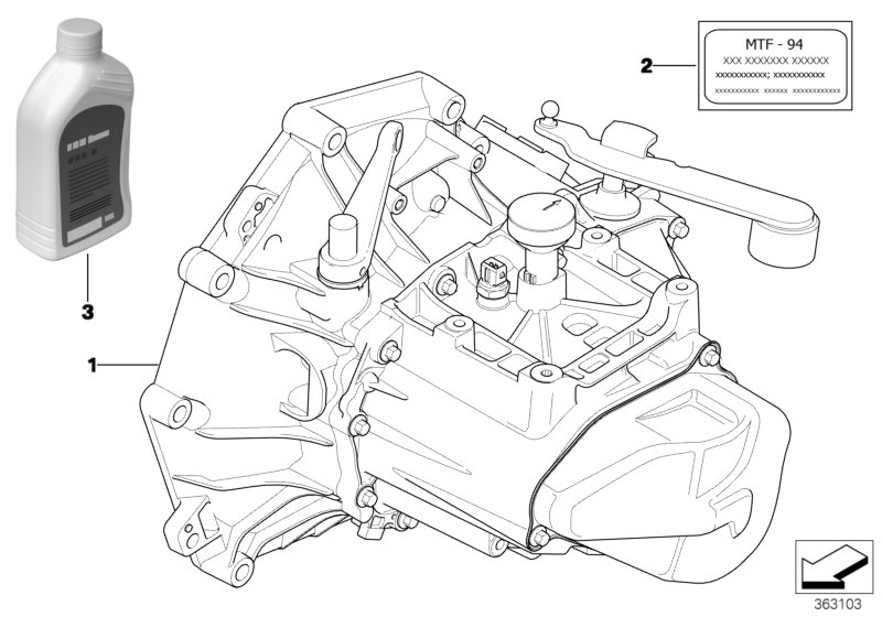 BMW 83 22 2 344 589 - Масло ступенчатой коробки передач parts5.com