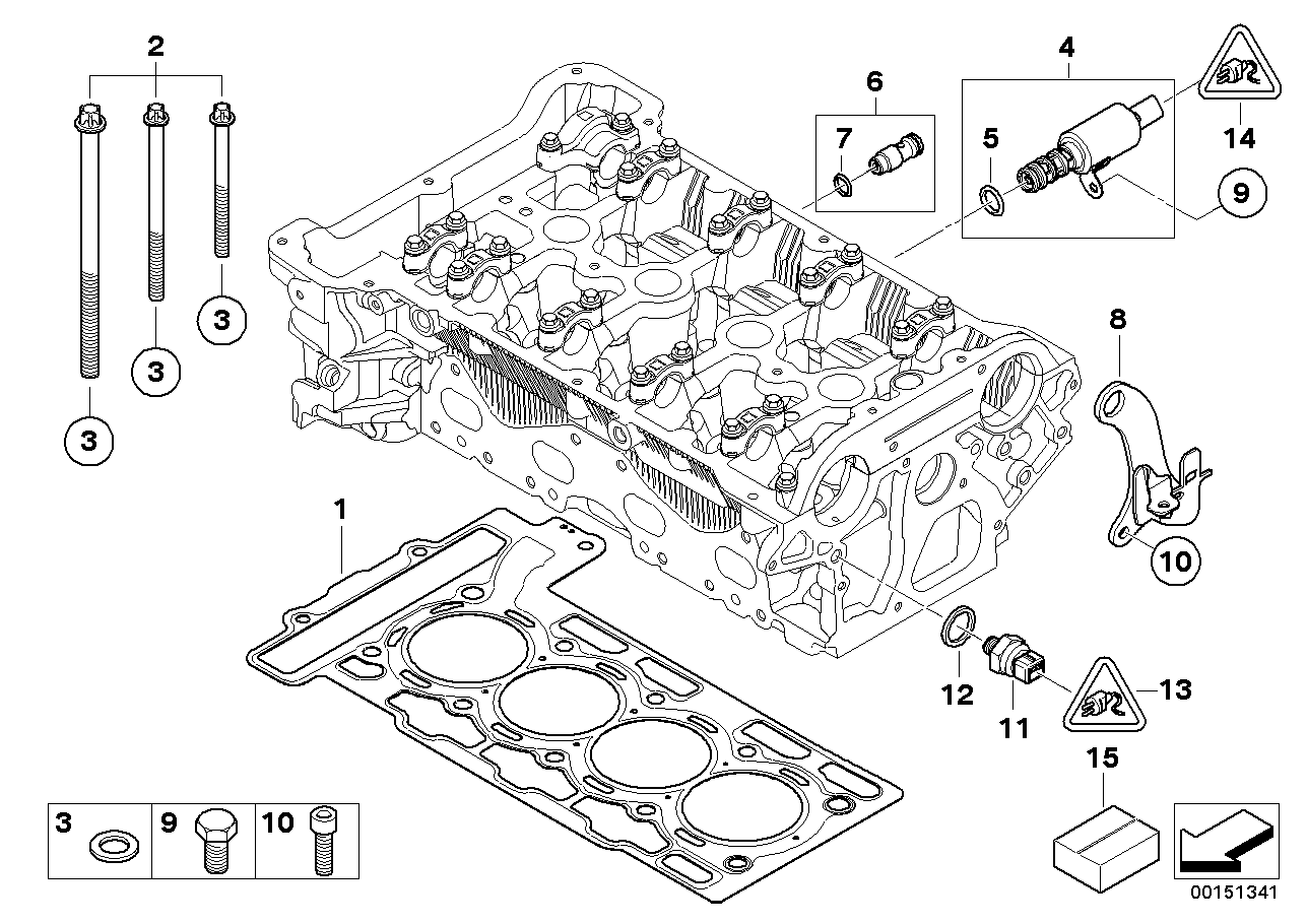 Mini 12 61 7 546 239 - Уплотнительное кольцо, резьбовая пробка маслосливного отверстия parts5.com