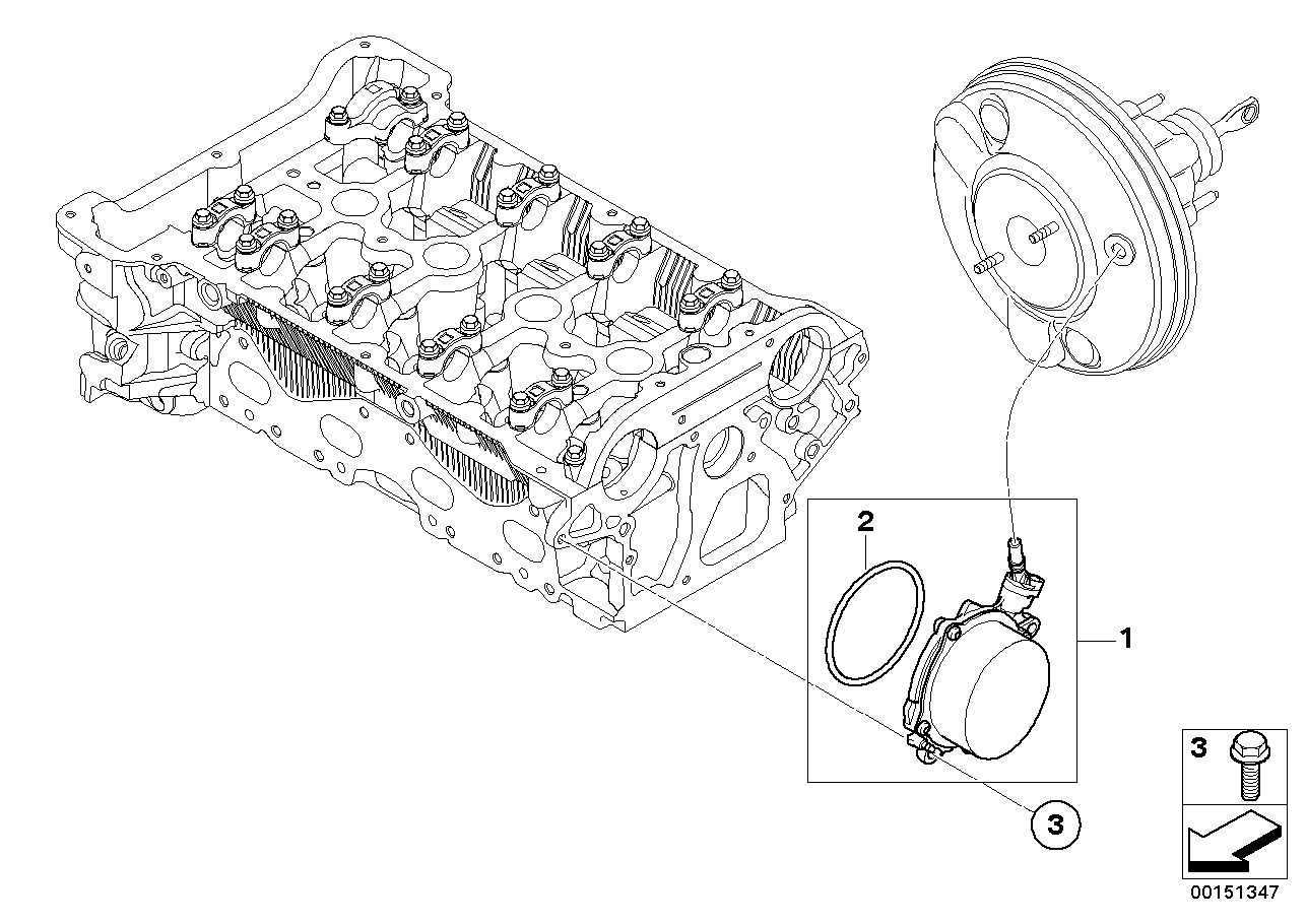 BMW Motorcycles 11 66 7 556 919 - Вакуумный насос, тормозная система parts5.com