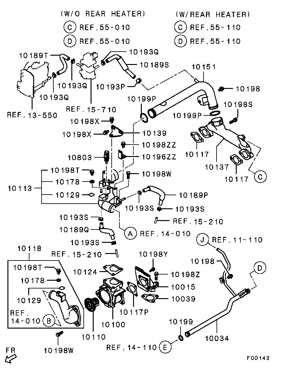 Mitsubishi MD359097 - Водяной насос parts5.com