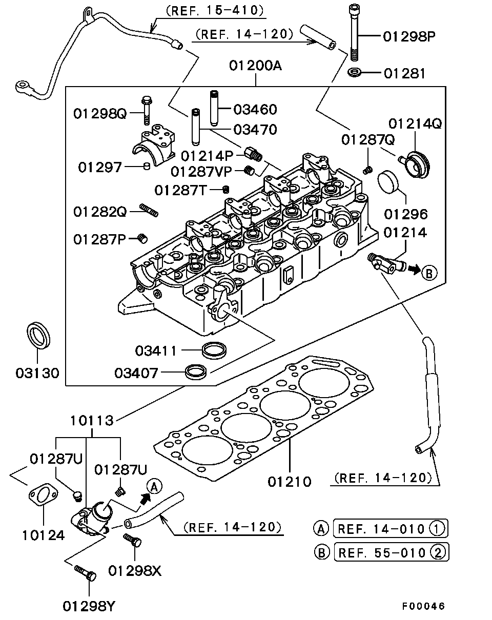 Mitsubishi MD 005470 - Термостат, охлаждающая жидкость parts5.com