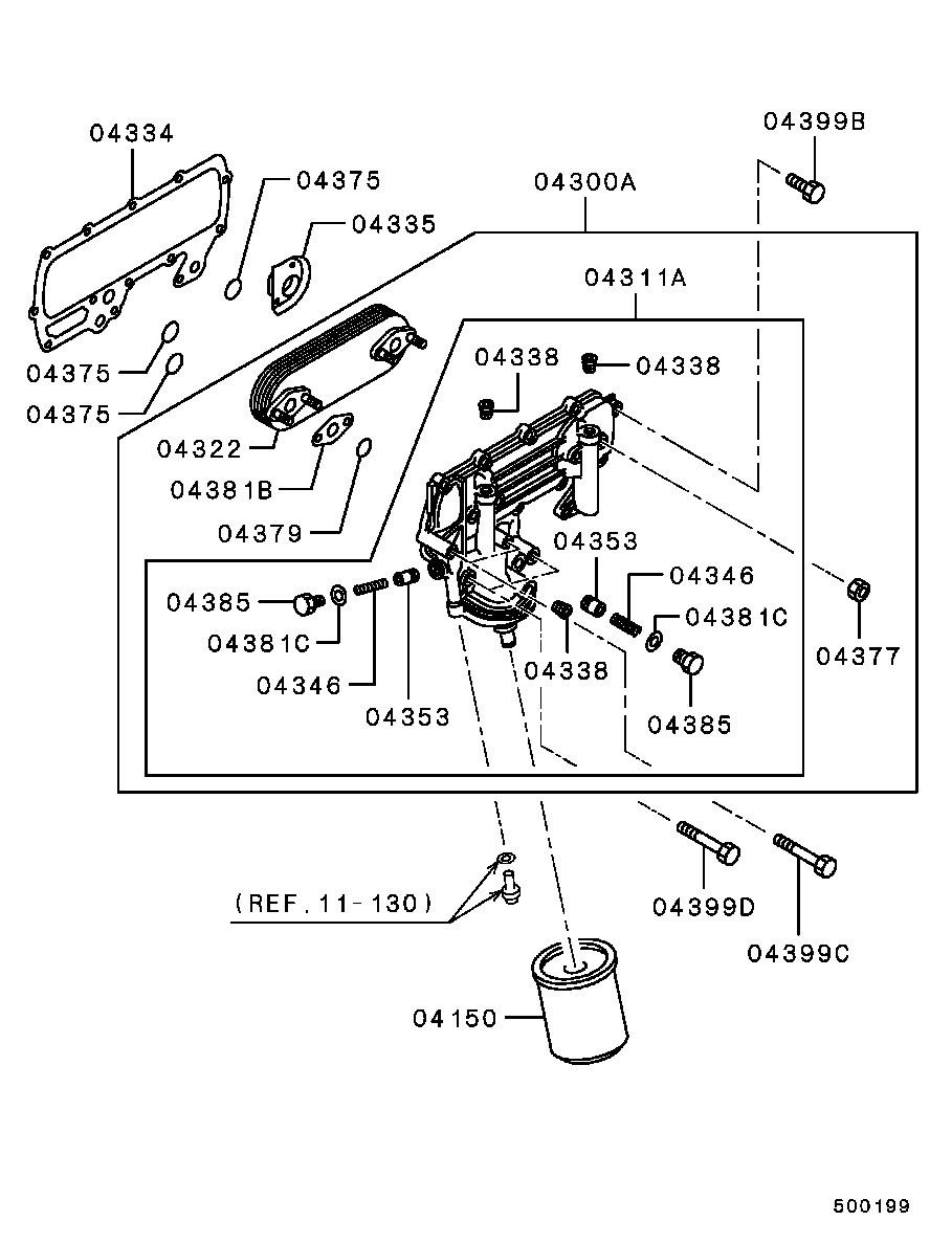 Fuso ME013307 - Масляный фильтр parts5.com