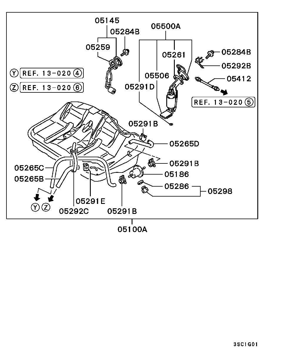 Jeep MB923663 - Топливный насос parts5.com