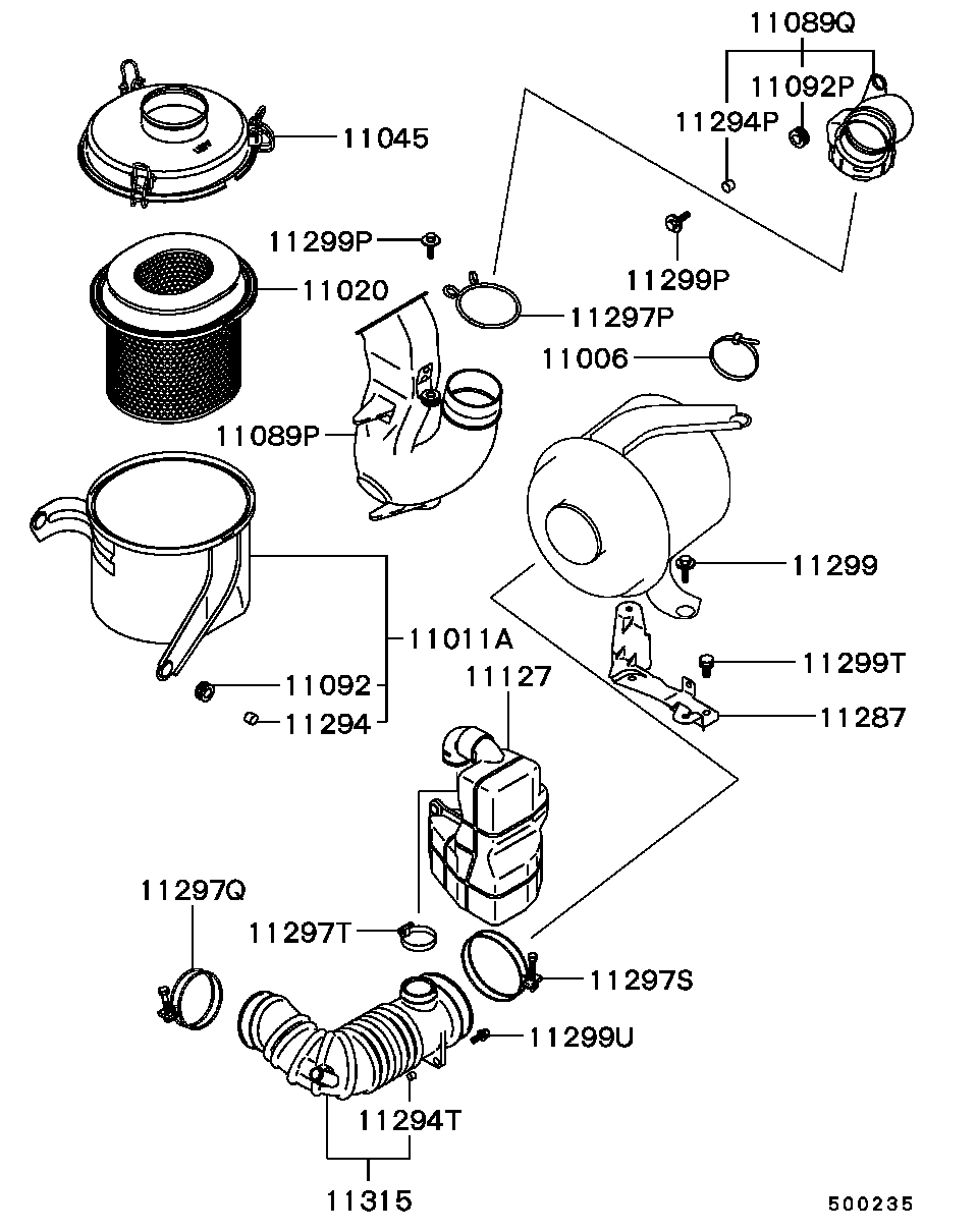 Proton MD620610 - Воздушный фильтр parts5.com