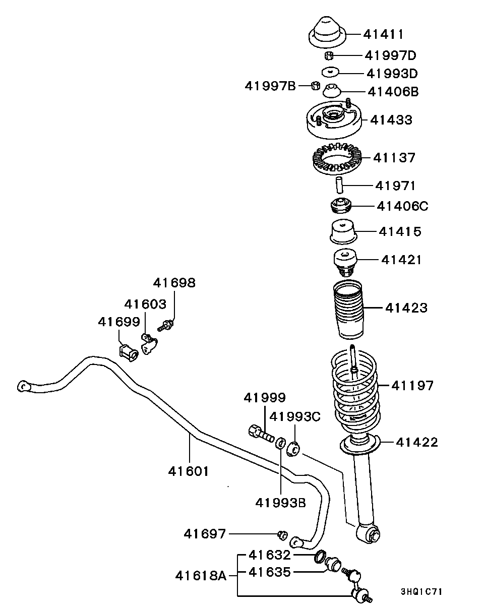 Hyundai MR131732 - Тяга / стойка, стабилизатор parts5.com