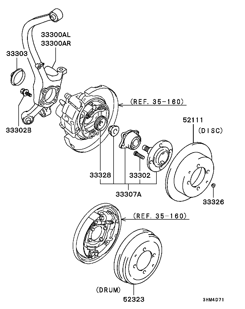 Mitsubishi MR316451 - Комплект подшипника ступицы колеса parts5.com