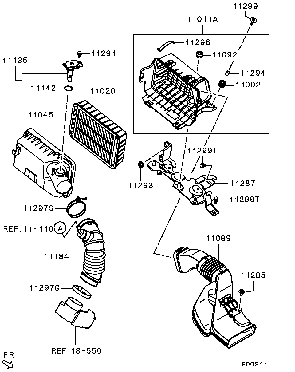 Mitsubishi 1505A524 - Трубопровод parts5.com