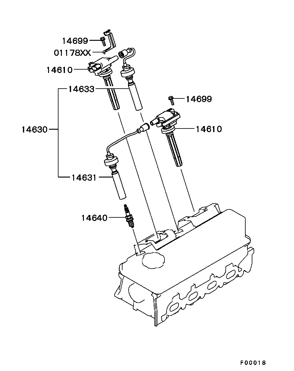 Mitsubishi MN119487 - Свеча зажигания parts5.com