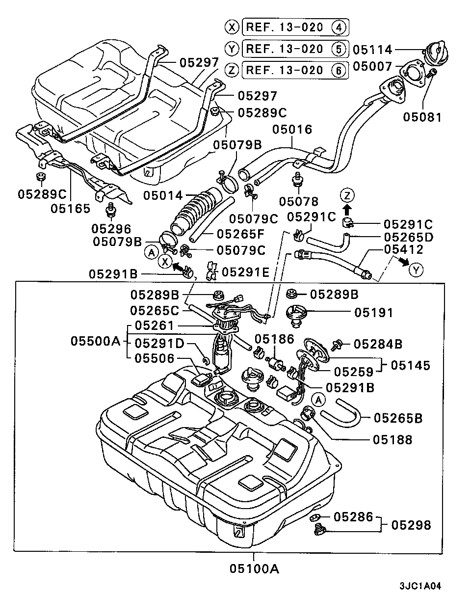 Jeep MB698623 - Топливный насос parts5.com