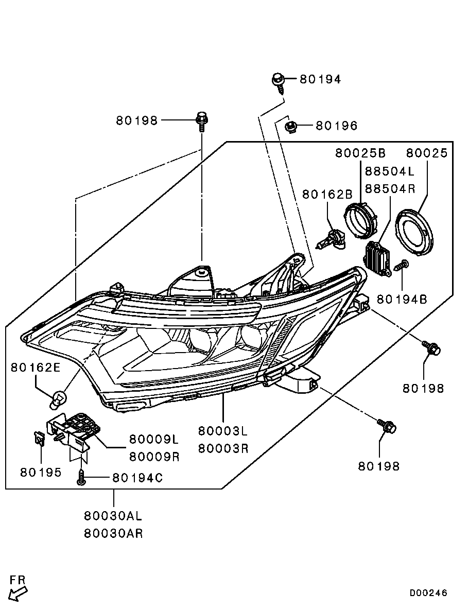 Mitsubishi MS820029 - Bulb parts5.com