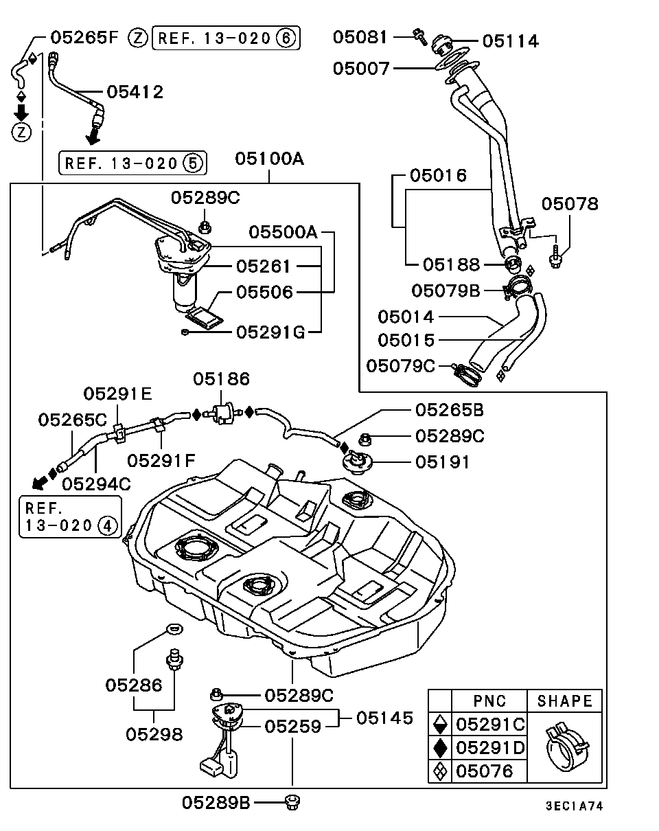 Mitsubishi MR241351* - Топливный насос parts5.com