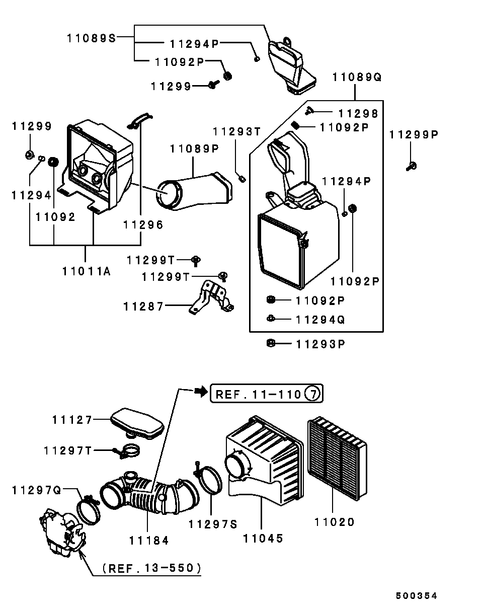 Jeep MR188657 - Воздушный фильтр parts5.com