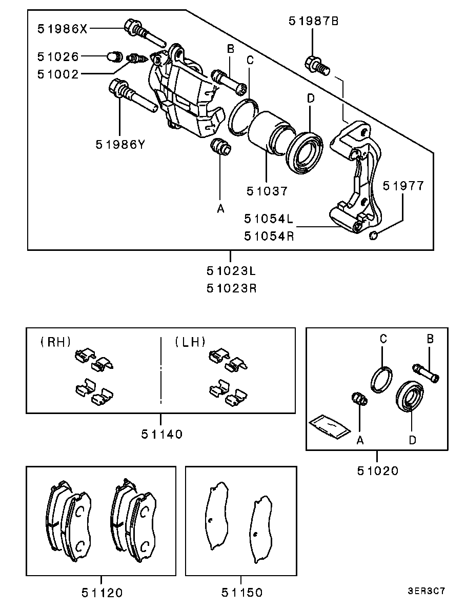 Mitsubishi MB13 4808 - Направляющий болт, корпус скобы тормоза parts5.com