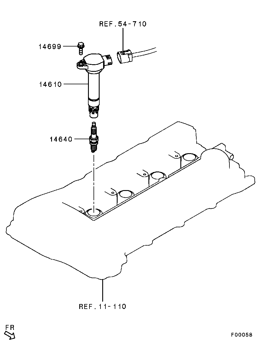 Mitsubishi MN 163 236 - Свеча зажигания parts5.com