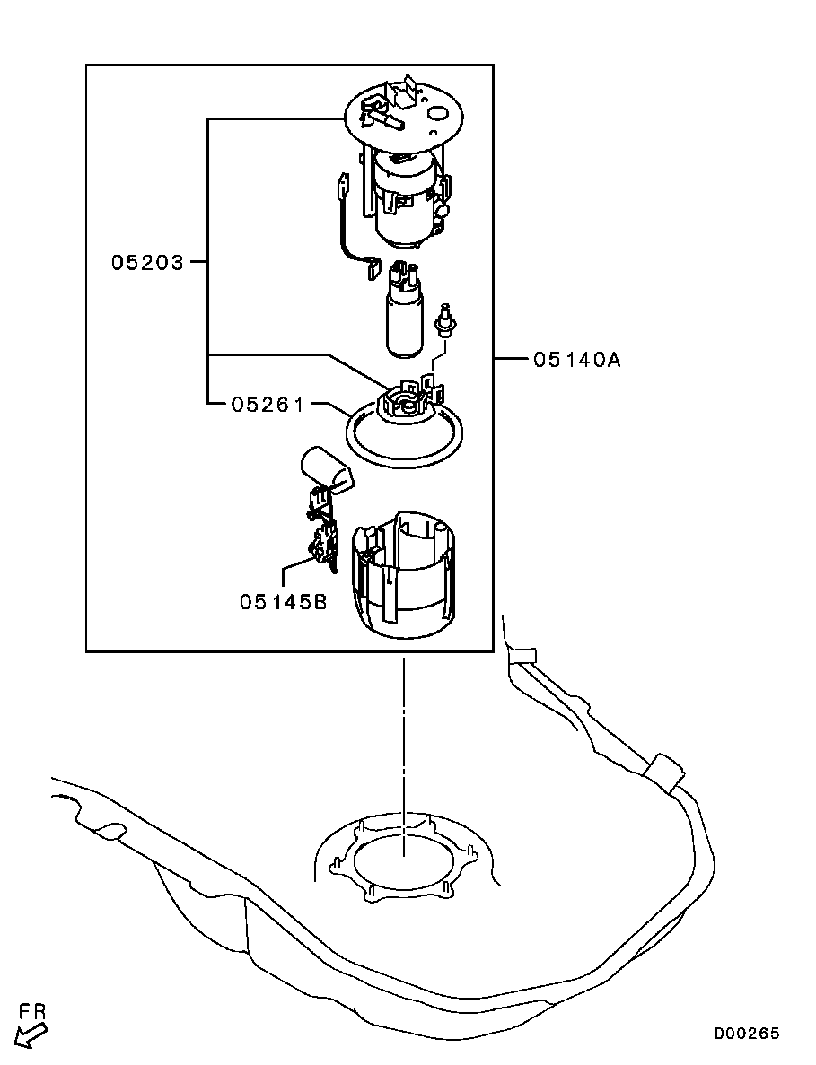 Mitsubishi 1770A106 - Топливный фильтр parts5.com