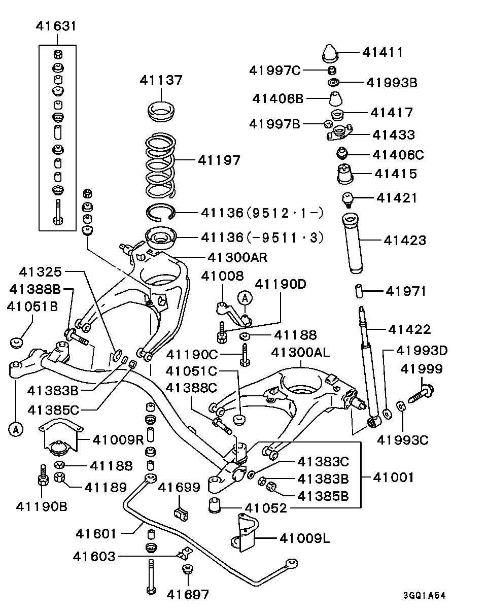 Mitsubishi MB663466 - Амортизатор parts5.com